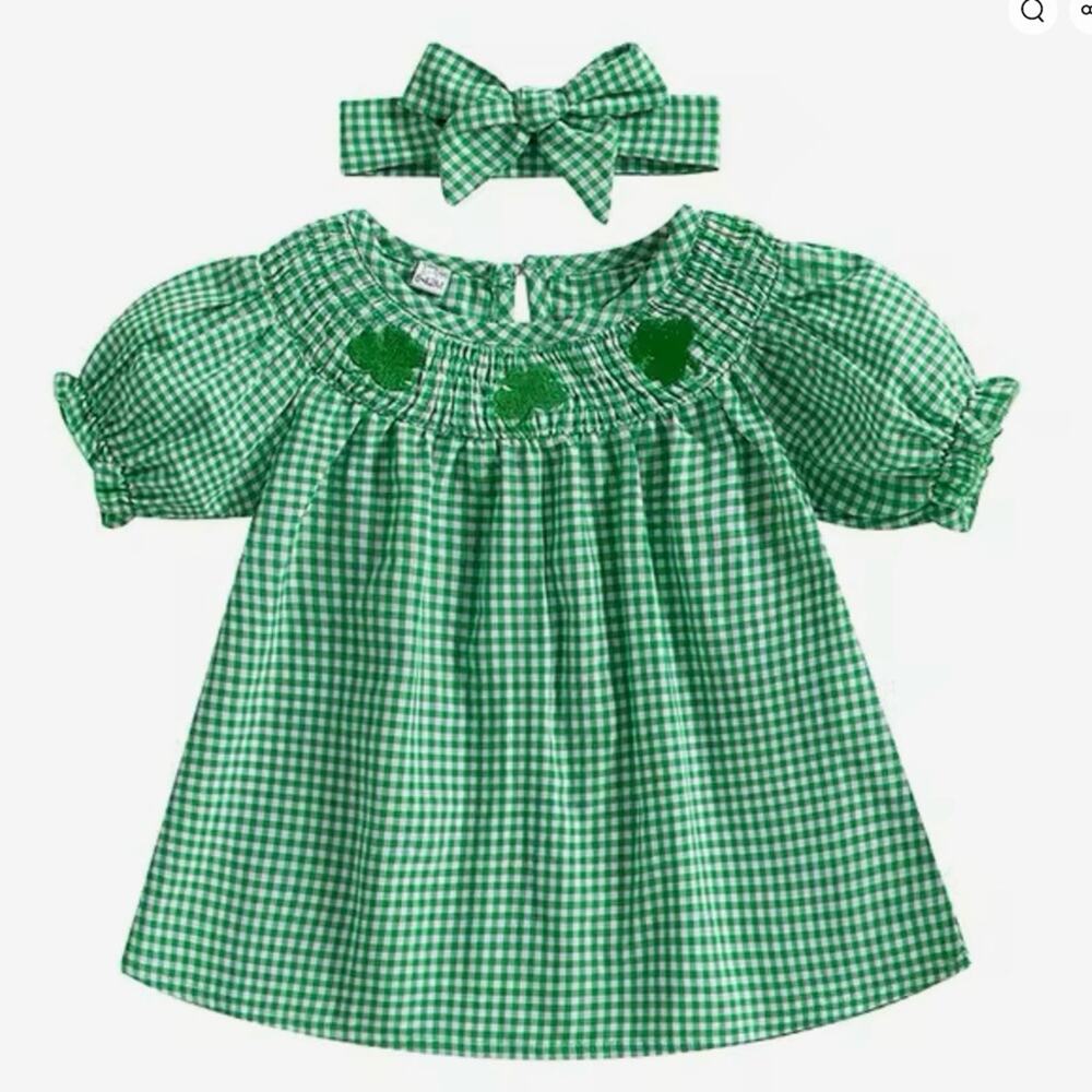 New St. Patrick’s Day toddler girl’s Dress 12-18 months